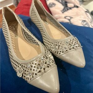 Audrey Brooke never worn lattice ballet flats